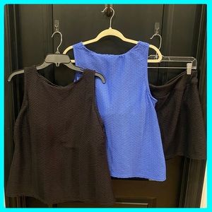 Lands’ End bathing suit tops and swim skirt